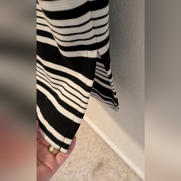 Betsey Johnson Black and White Bodycon Midi Dress - Picture 5 of 8